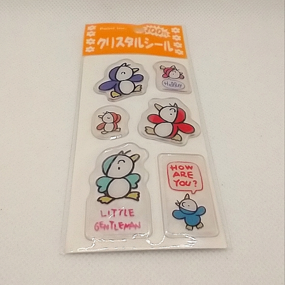 FREE ADD-ON WITH PURCHASE - Kawaii Penguin Stickers NEW - Picture 1 of 4